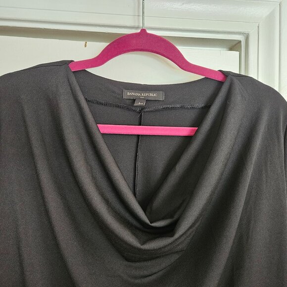 Banana Republic Drape Neck Top - Size Large - Picture 2 of 6